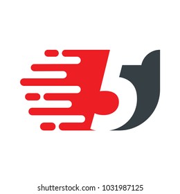 Speed Number Design Logo