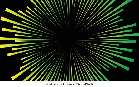 speed oncoming lines  background yellow and green