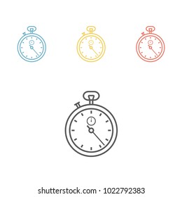 Speed optimization icon. stopwatch sign