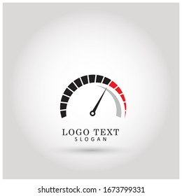 Logotipo de velocidad y rendimiento. Plantilla de vectores de símbolos e iconos.