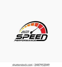 speed performance, RPM, acceleration, logo template