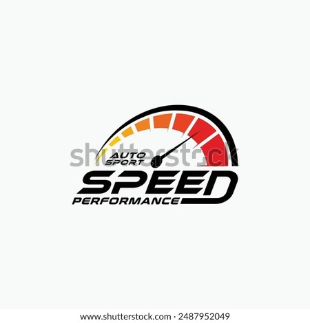 speed performance, RPM, acceleration, logo template