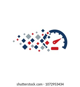 Speed Pixel logo Icon Design