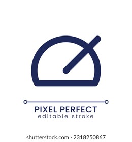 Speed up pixel perfect linear ui icon. Footage editing. Accelerate video. Fast playback. Multimedia software. GUI, UX design. Outline isolated user interface element for app and web. Editable stroke