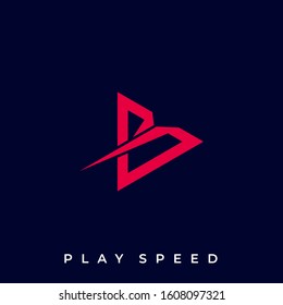 Speed Play Illustration Vector Template. Suitable for Creative Industry, Multimedia, entertainment, Educations, Shop, and any related business