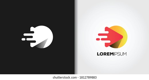 speed play logo template set vector