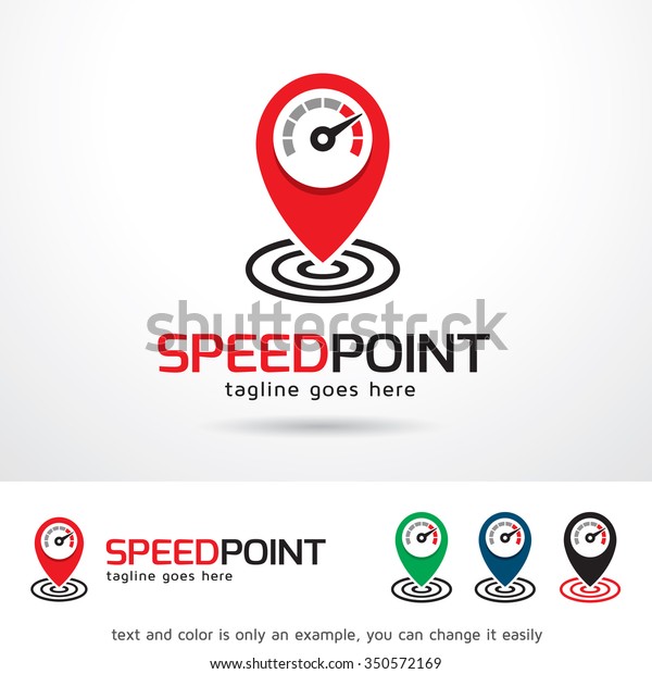 Speed Point Logo Template Design Vector Stock Vector (Royalty Free ...