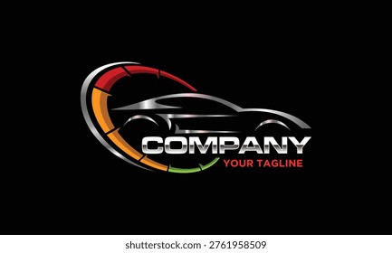 speed race car auto logo design
