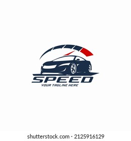
Logo-Vorlage für das Geschwindigkeitsrennen
