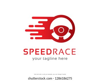 Speed Race Logo Template Design Vector, Emblem, Concept Design, Creative Symbol, Icon