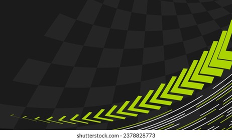 speed racing background with green shapes