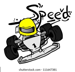 Speed racing car