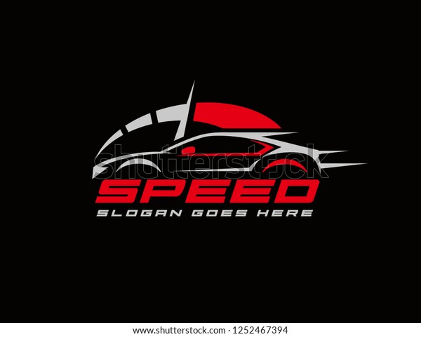 Speed racing car logo\
template