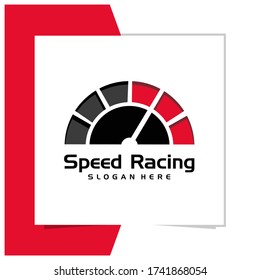 speed racing logo design vector