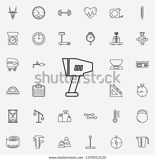 speed radar icon. Measuring Instruments icons\
universal set for web and\
mobile