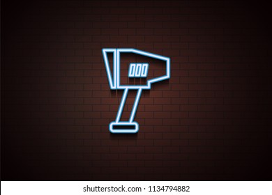 speed radar icon in Neon 