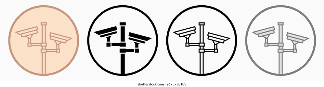 Speed Radar Icons: vector illustration of speed radar icons with white background
