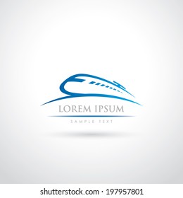 Speed railways symbol - vector illustration