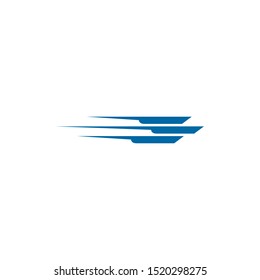Speed rapid and velocity logo design vector illustration template
