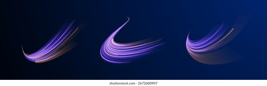Speed ray flash rápido neon stripe lines borrar efeito de cor de onda brilhante noite estilo fantasia brilhante swoosh power streaks