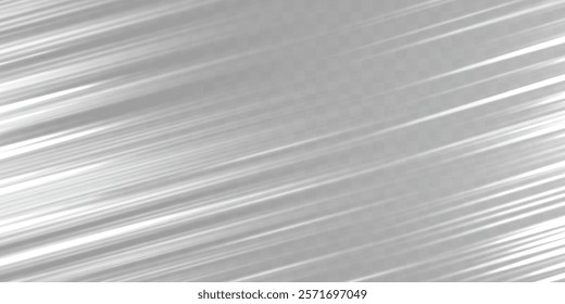 Speed rays, light neon flow, zoom in motion effect, silver glow speed lines, colorful light trails, stripes. Abstract background, vector illustration.
