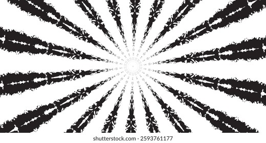 Speed rays in pixel art style.Retro manga-style digital background. Action, speed lines, stripes for comic book frame. Dynamic, speed stripes abstract frame
