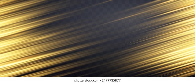 Speed rays, velocity light neon flow, zoom in motion effect, orange glow speed lines, colorful light trails, stripes. Abstract background, vector illustration.