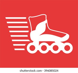 speed roller skate icon