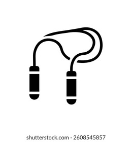 Speed Rope Icon with Visible Cable and Handles