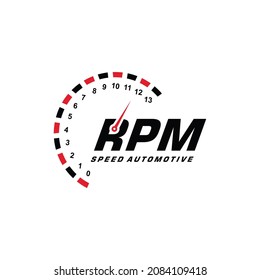 Speed Rpm Logo Design For Automotive