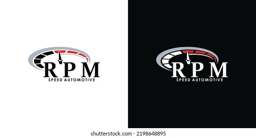 Speed Rpm Logo Design Automotive Creative Stock Vector (royalty Free 