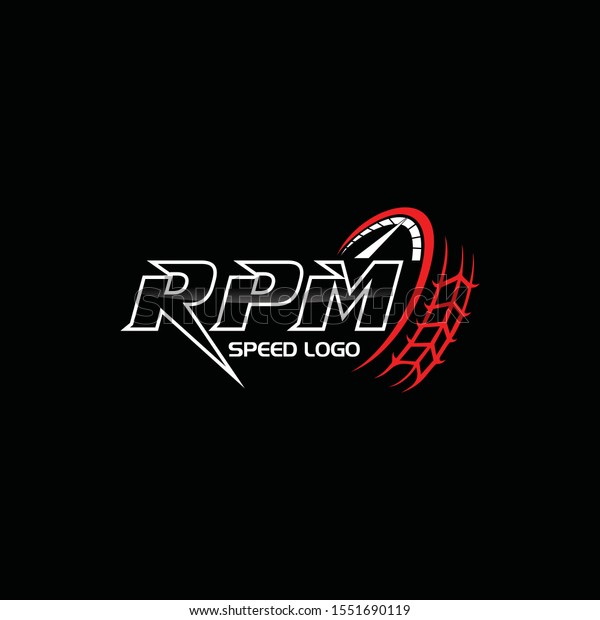 Speed Rpm Logo Design Inspirations Stock Vector (Royalty Free) 1551690119