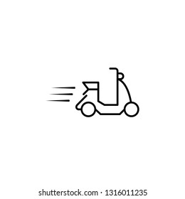 speed scooter icon. Element of speed for mobile concept and web apps illustration. Thin line icon for website design and development, app development. Premium icon