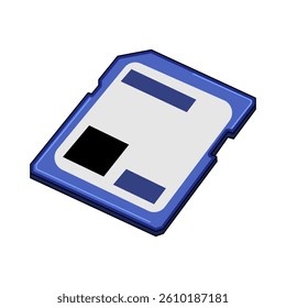 speed sd card cartoon. class format, gigabyte terabyte, read write speed sd card sign. isolated symbol vector illustration