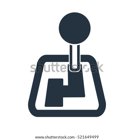 speed shifter isolated icon on white background, auto service, repair, car detail 