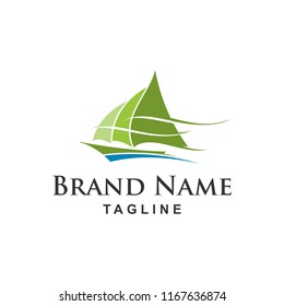 Speed Up Ship or Sailboat Logo Design