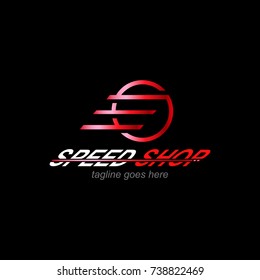 Speed shop logo, modern template design.vector icon illustration