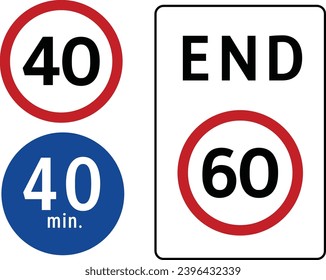 Speed signs, Road signs in the Philippines, Regulatory signs indicate the application of legal or statutory requirements.