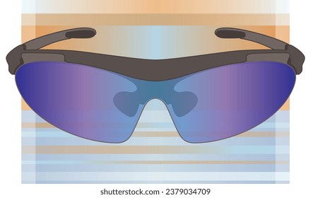 gafas de patinaje rápido con un fondo abstracto