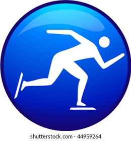 Speed skating web button