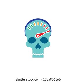 Speed Skull Logo Icon Design