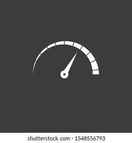 Speed, speedometer icon. Vector illustration, flat design