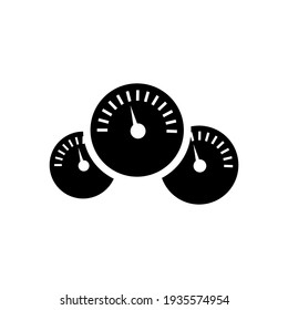 speed speedometer line art icon, simple pictogram symbol