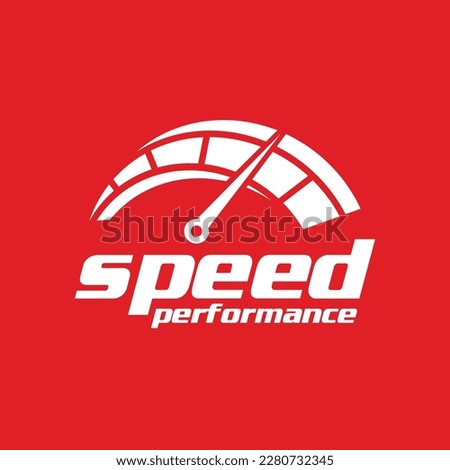 Speed Speedometer, Logo Design. Speed RPM Auto car Logo Template vector icon.