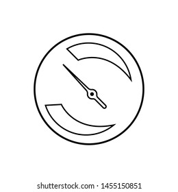 speed  speedometer logo icon graphic design template vector
