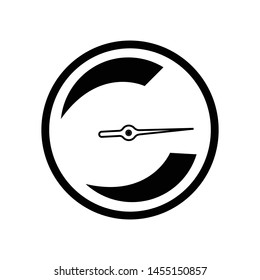 speed  speedometer logo icon graphic design template vector