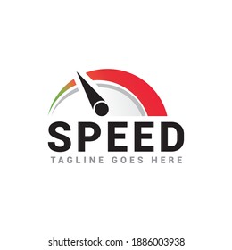 Speed Minimalistic Logo Vector Illustration Isolated Stock Vector ...