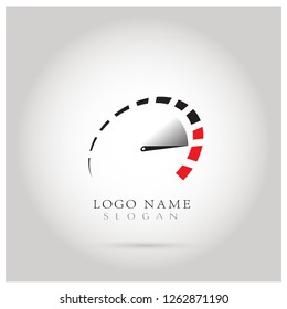 Speed, Speedometer & RPM Logo. Icon & Symbol Vector Template