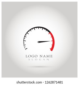 Speed, Speedometer & RPM Logo. Icon & Symbol Vector Template