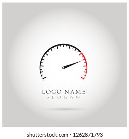 Speed, Speedometer & RPM Logo. Icon & Symbol Vector Template